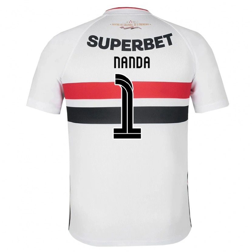 DanxenキッズNanda#1白黒赤ホームシャツ2026/27ジャージーユニフォーム