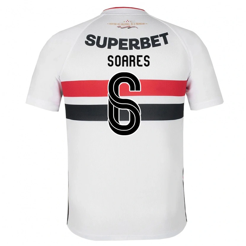 DanxenキッズJéssica Soares#6白黒赤ホームシャツ2026/27ジャージーユニフォーム