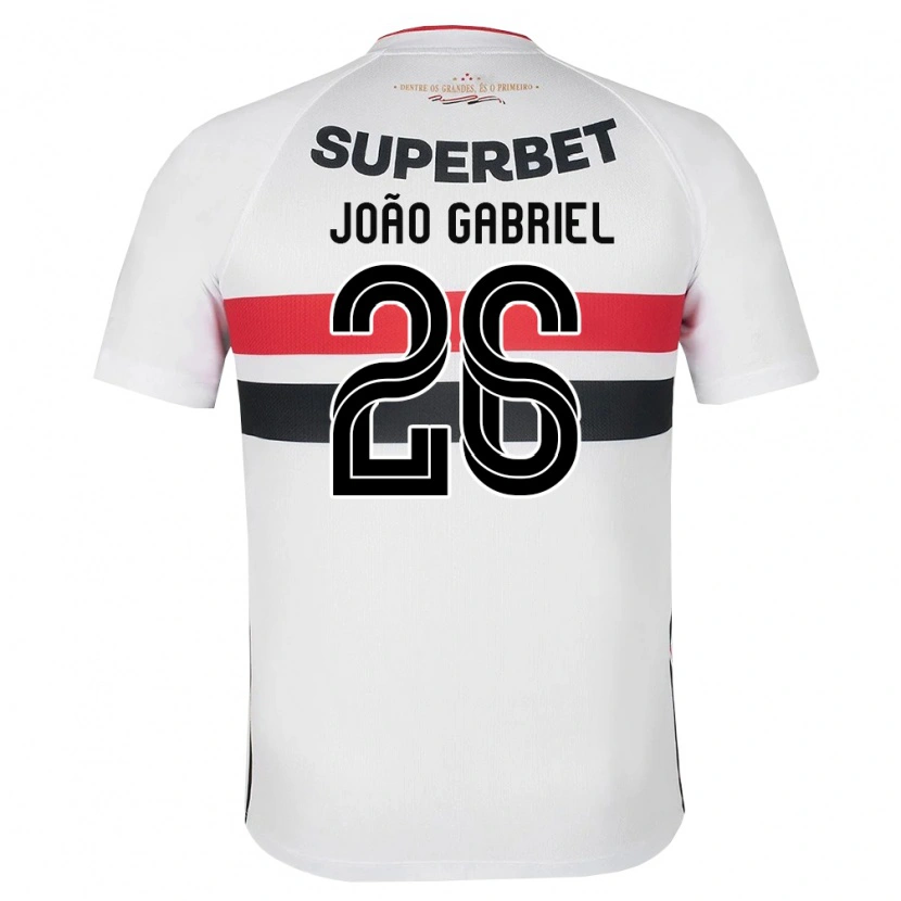 DanxenキッズJoão Gabriel#26白黒赤ホームシャツ2026/27ジャージーユニフォーム