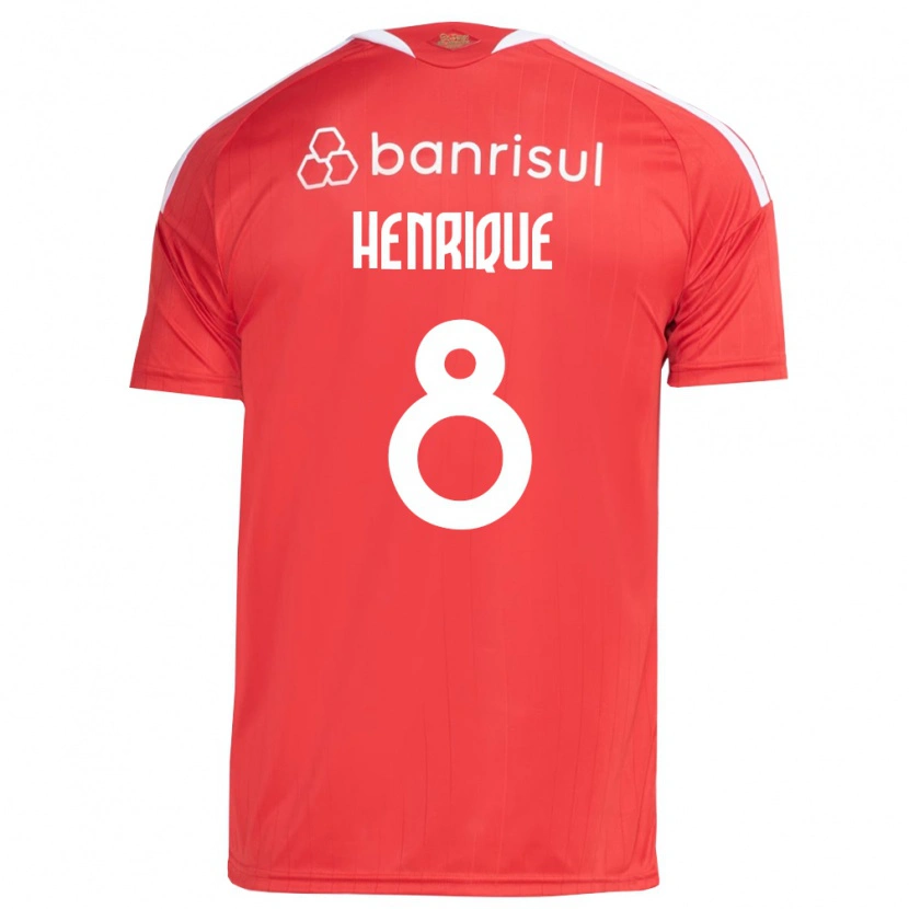 Danxenキッズブルーノ・エンヒキ・ピント#8白赤ホームシャツ2026/27ジャージーユニフォーム
