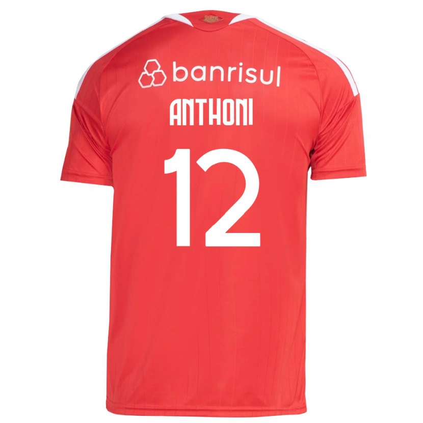 Danxenキッズアントニ#12白赤ホームシャツ2026/27ジャージーユニフォーム