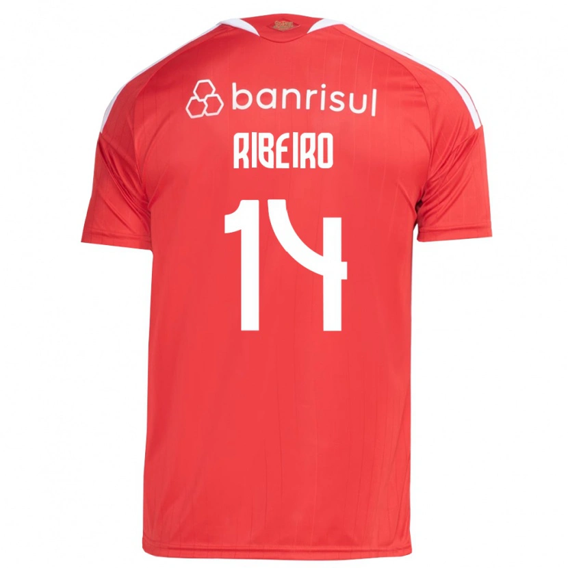 Danxenキッズルーカス・リベイロ・ドス・サントス#14白赤ホームシャツ2026/27ジャージーユニフォーム