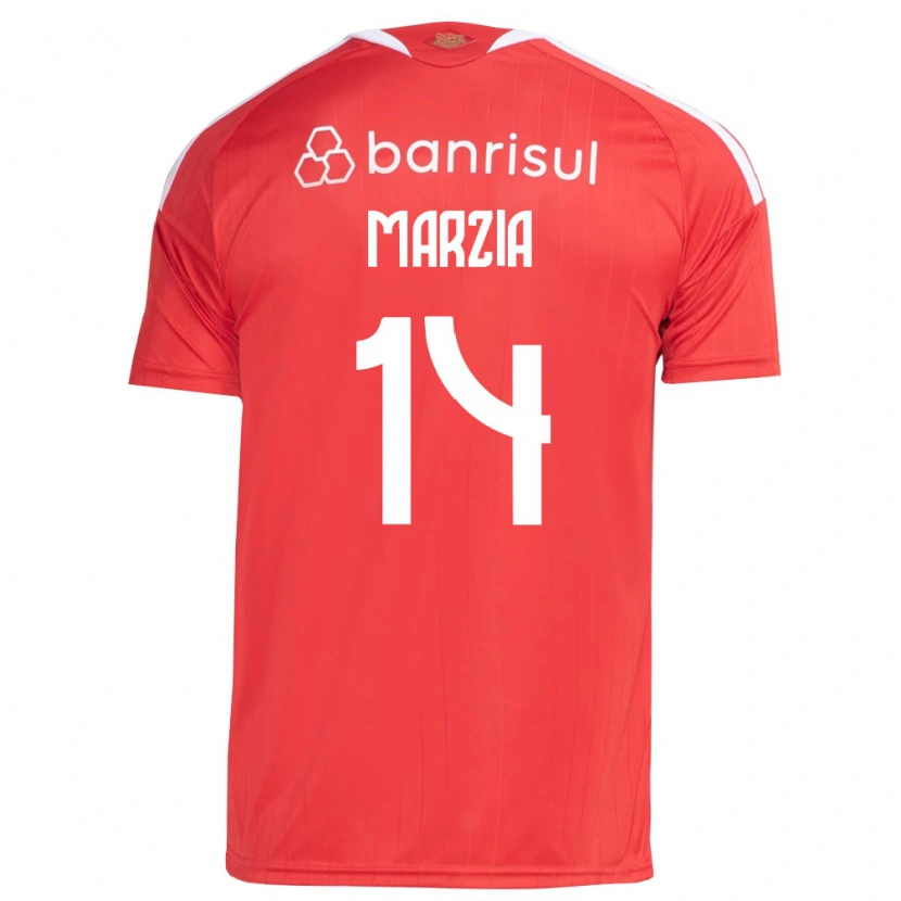 DanxenキッズMarzia#14白赤ホームシャツ2026/27ジャージーユニフォーム