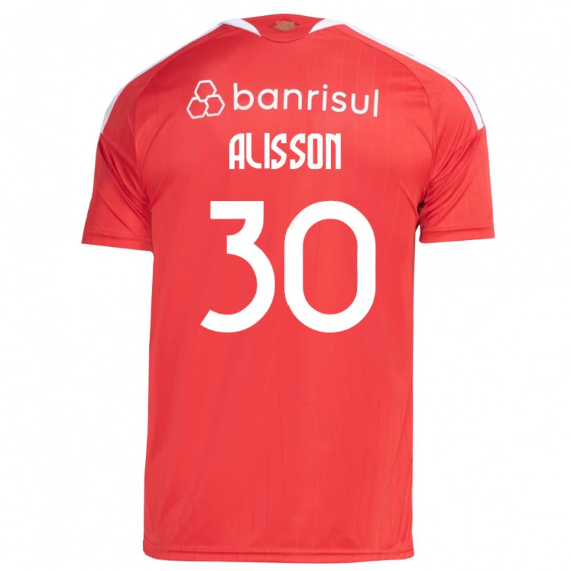 DanxenキッズAlisson#30白赤ホームシャツ2026/27ジャージーユニフォーム