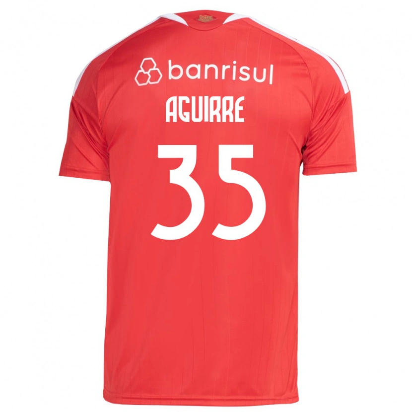 Danxenキッズブライアン・アギーレ#35白赤ホームシャツ2026/27ジャージーユニフォーム