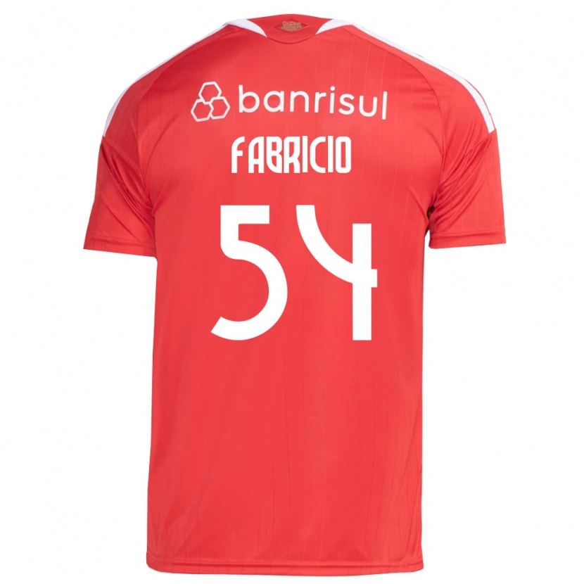 Danxenキッズファブリシオ・ドス・サントス・シウヴァ#54白赤ホームシャツ2026/27ジャージーユニフォーム