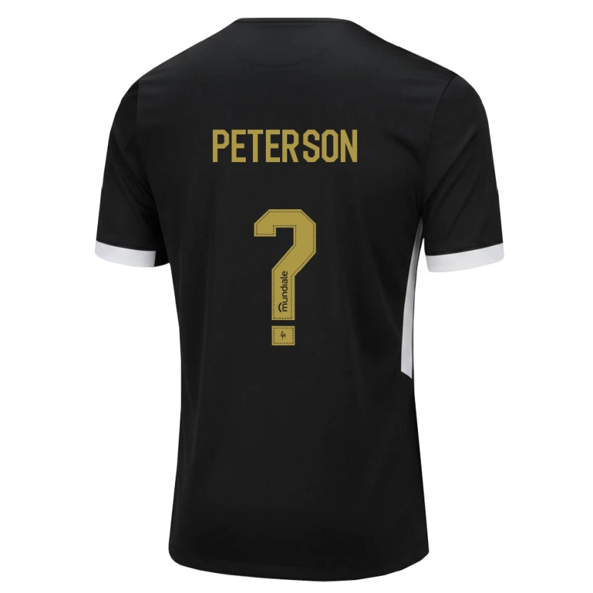 DanxenキッズPeterson#0黒白黄ホームシャツ2026/27ジャージーユニフォーム