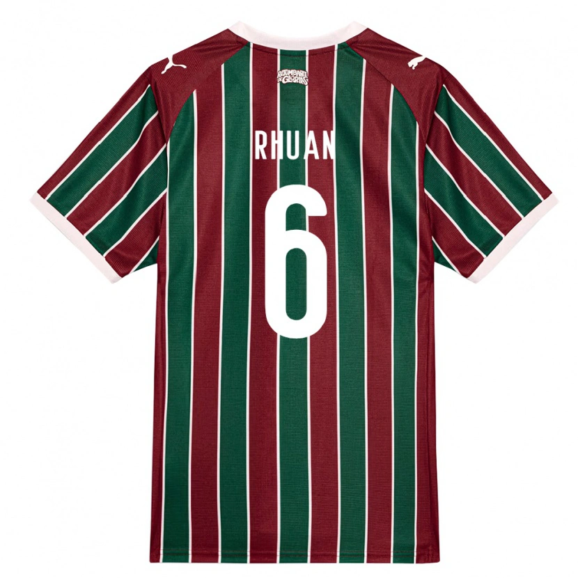DanxenキッズRhuan Wallace Stoeberl Barboza#6緑バーガンディ白ホームシャツ2026/27ジャージーユニフォーム