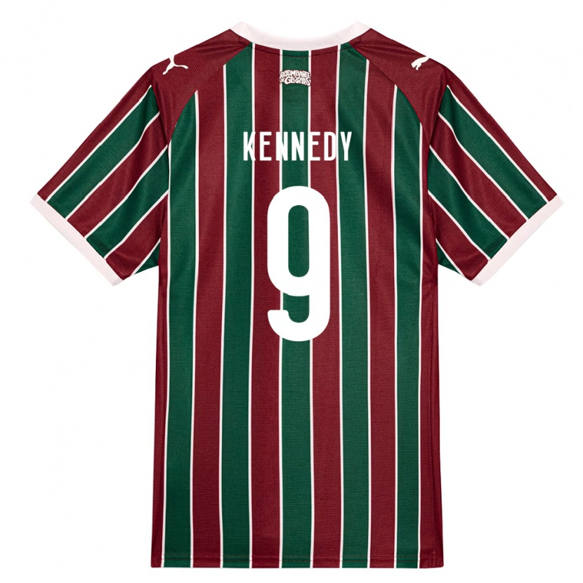 DanxenキッズJohn Kennedy#9緑バーガンディ白ホームシャツ2026/27ジャージーユニフォーム