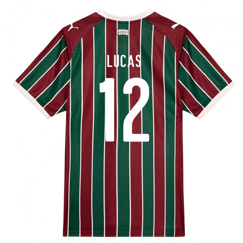 DanxenキッズAndré Lucas#12緑バーガンディ白ホームシャツ2026/27ジャージーユニフォーム
