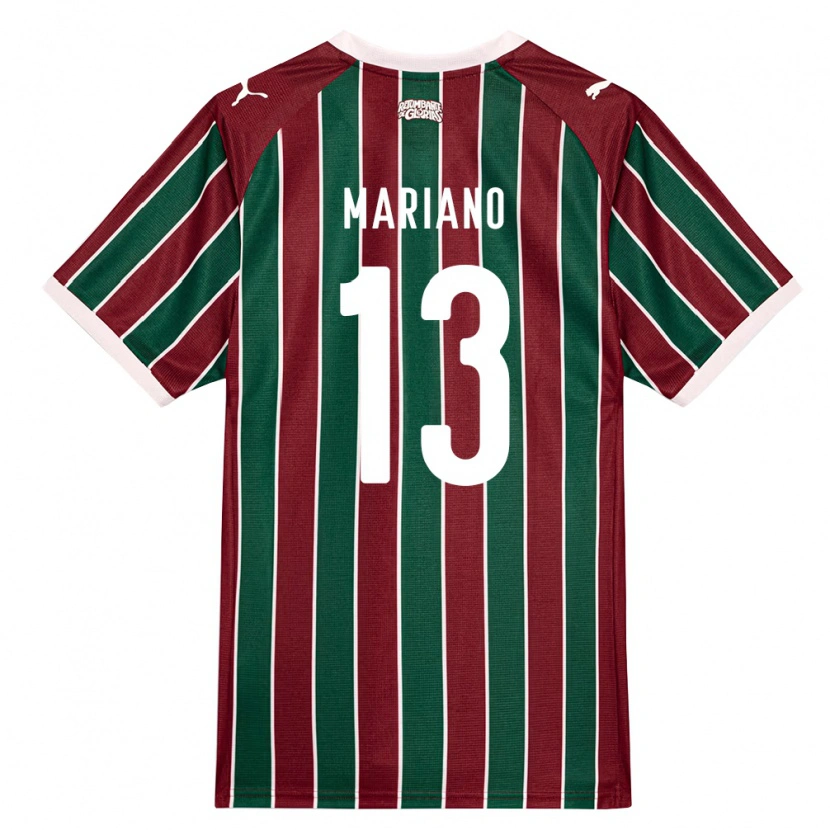 DanxenキッズMariano#13緑バーガンディ白ホームシャツ2026/27ジャージーユニフォーム