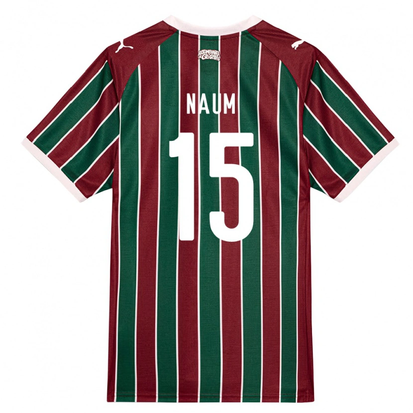 DanxenキッズJonas Naum#15緑バーガンディ白ホームシャツ2026/27ジャージーユニフォーム