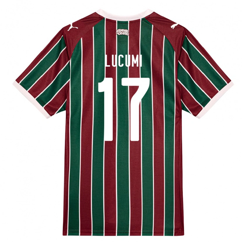 DanxenキッズJan Lucumi#17緑バーガンディ白ホームシャツ2026/27ジャージーユニフォーム