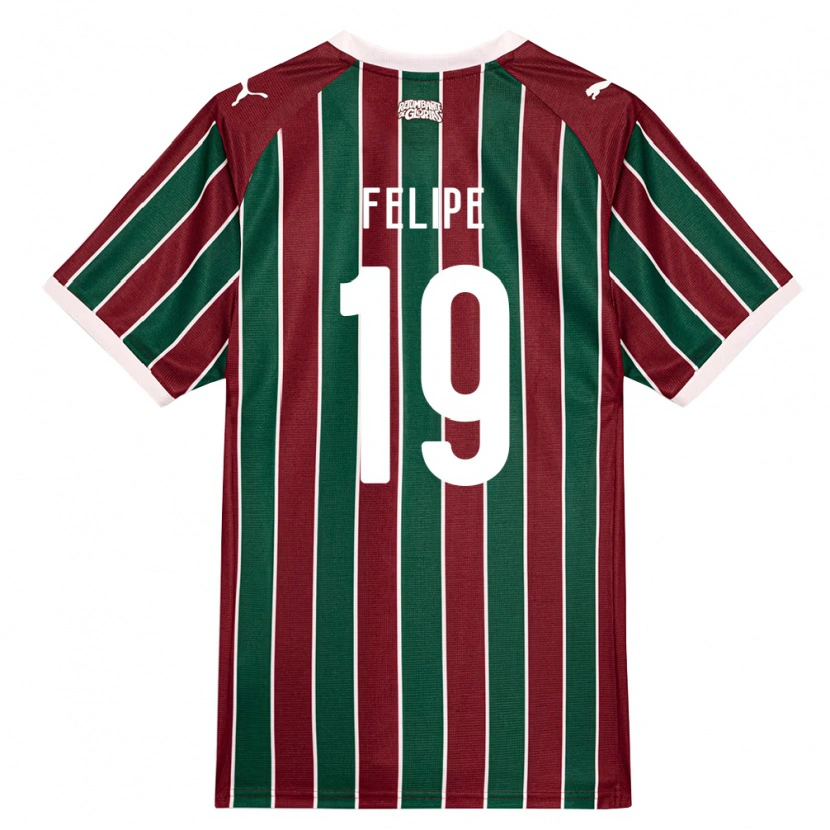 DanxenキッズFelipe#19緑バーガンディ白ホームシャツ2026/27ジャージーユニフォーム