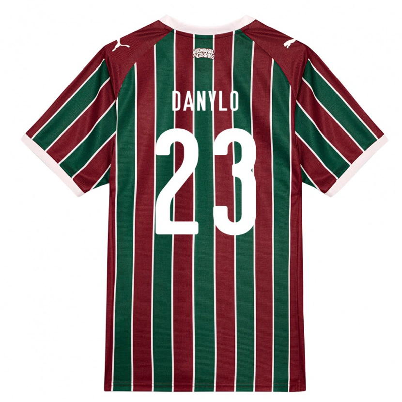DanxenキッズDanylo#23緑バーガンディ白ホームシャツ2026/27ジャージーユニフォーム