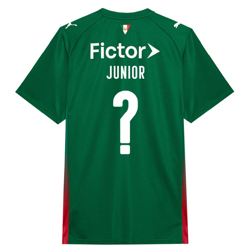 Danxenキッズジウベルト・モラエス・ジュニオール#0緑赤白ホームシャツ2026/27ジャージーユニフォーム