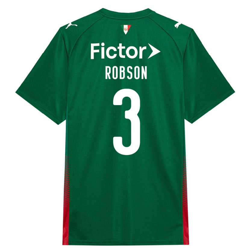 DanxenキッズRobson#3緑赤白ホームシャツ2026/27ジャージーユニフォーム