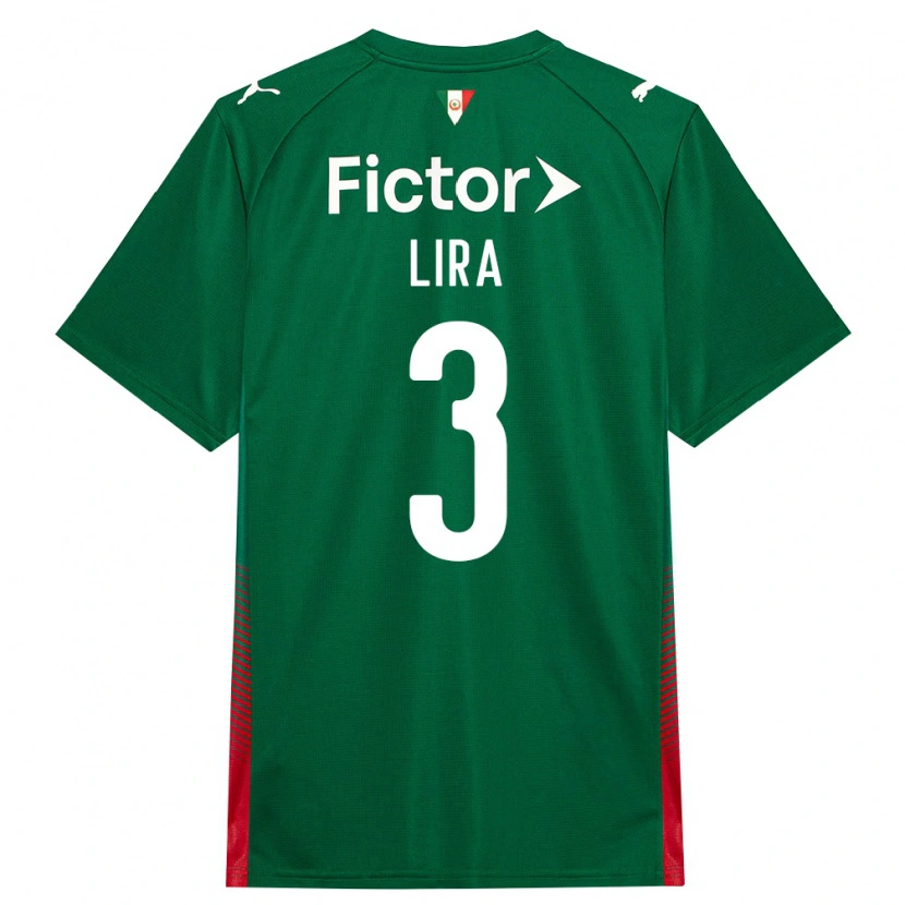 DanxenキッズGuilherme Lira#3緑赤白ホームシャツ2026/27ジャージーユニフォーム