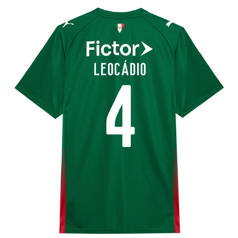 DanxenキッズIsaac Leocádio#4緑赤白ホームシャツ2026/27ジャージーユニフォーム