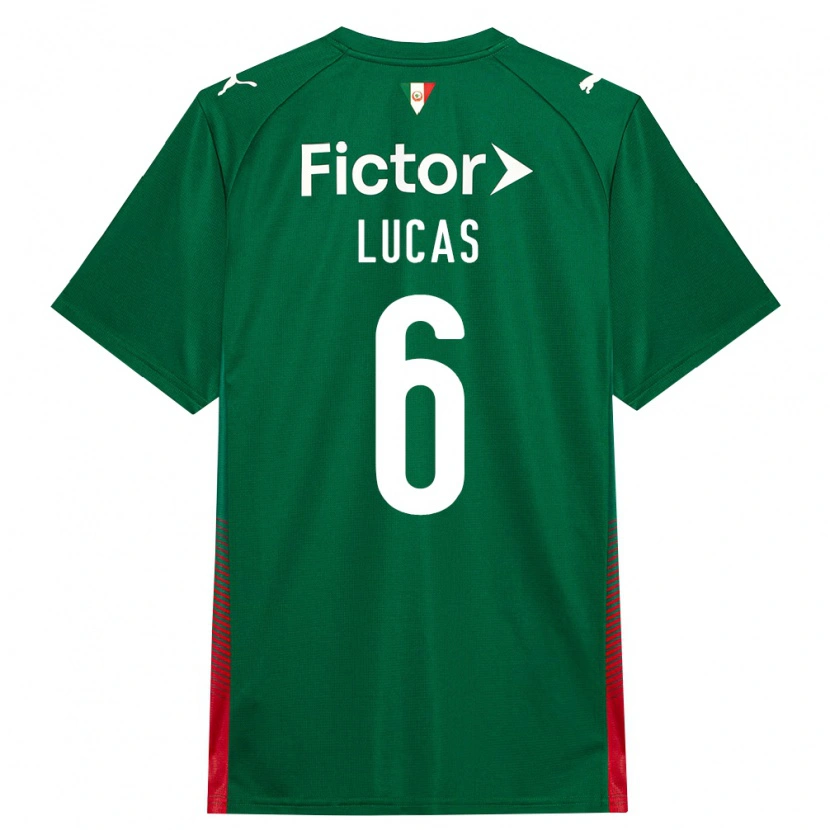 DanxenキッズAndré Lucas#6緑赤白ホームシャツ2026/27ジャージーユニフォーム