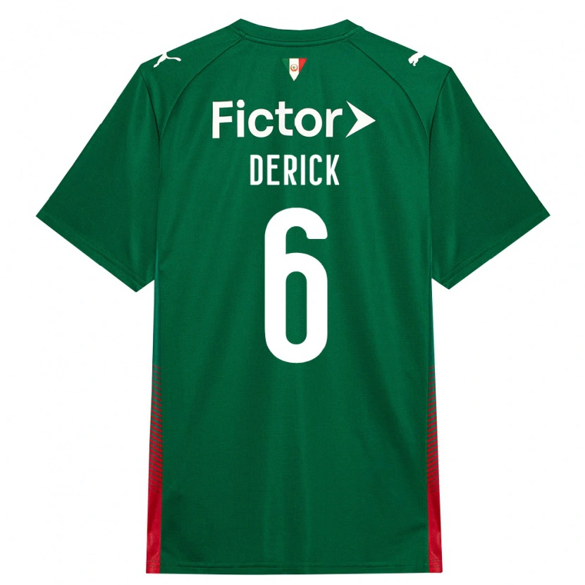DanxenキッズDerick#6緑赤白ホームシャツ2026/27ジャージーユニフォーム
