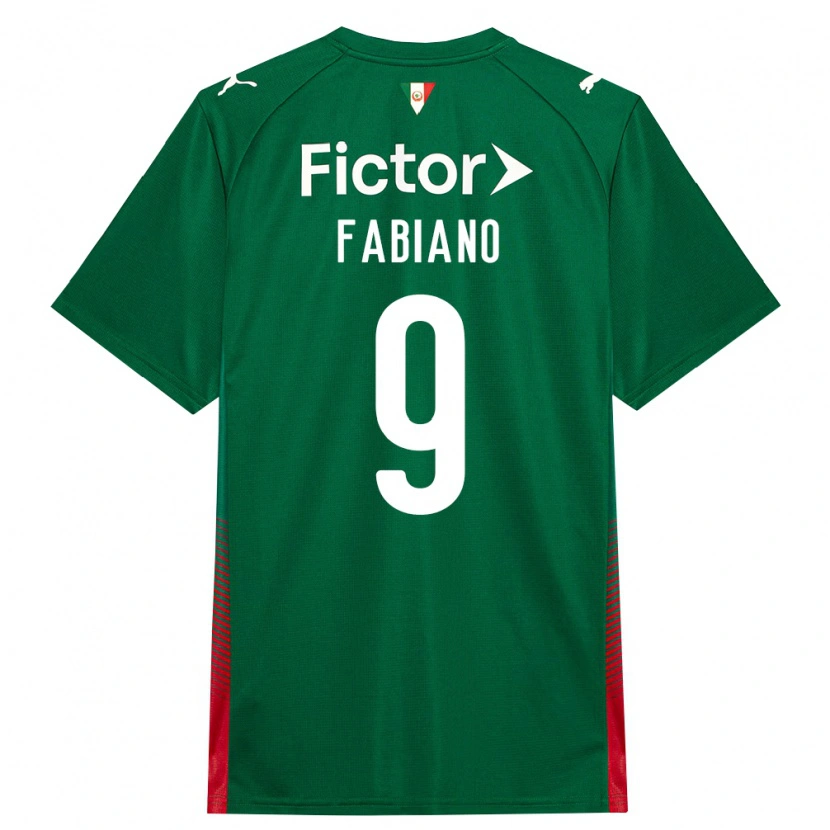 DanxenキッズFabiano#9緑赤白ホームシャツ2026/27ジャージーユニフォーム