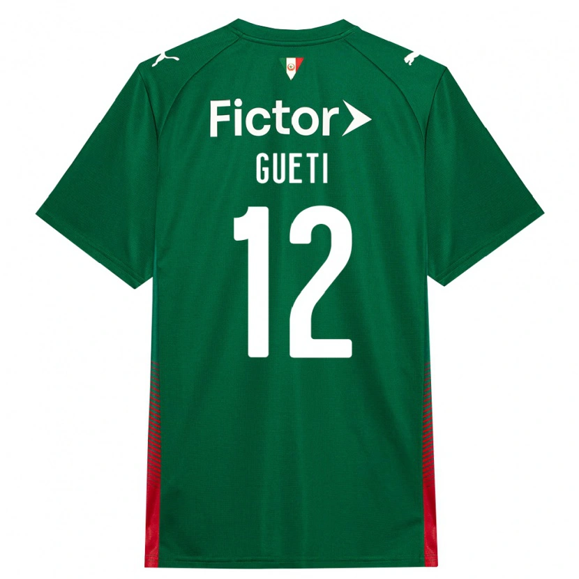 DanxenキッズRodrigo Gueti#12緑赤白ホームシャツ2026/27ジャージーユニフォーム