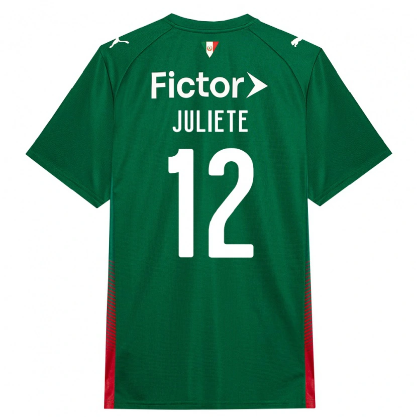DanxenキッズJuliete#12緑赤白ホームシャツ2026/27ジャージーユニフォーム