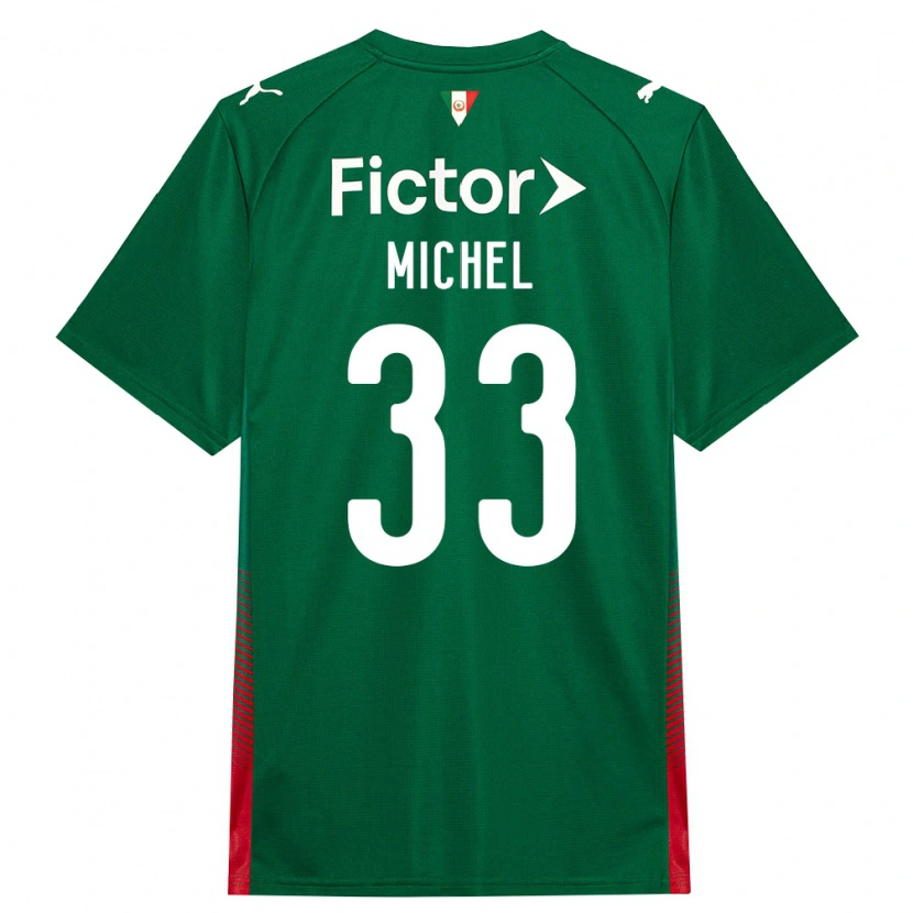 DanxenキッズMichel#33緑赤白ホームシャツ2026/27ジャージーユニフォーム