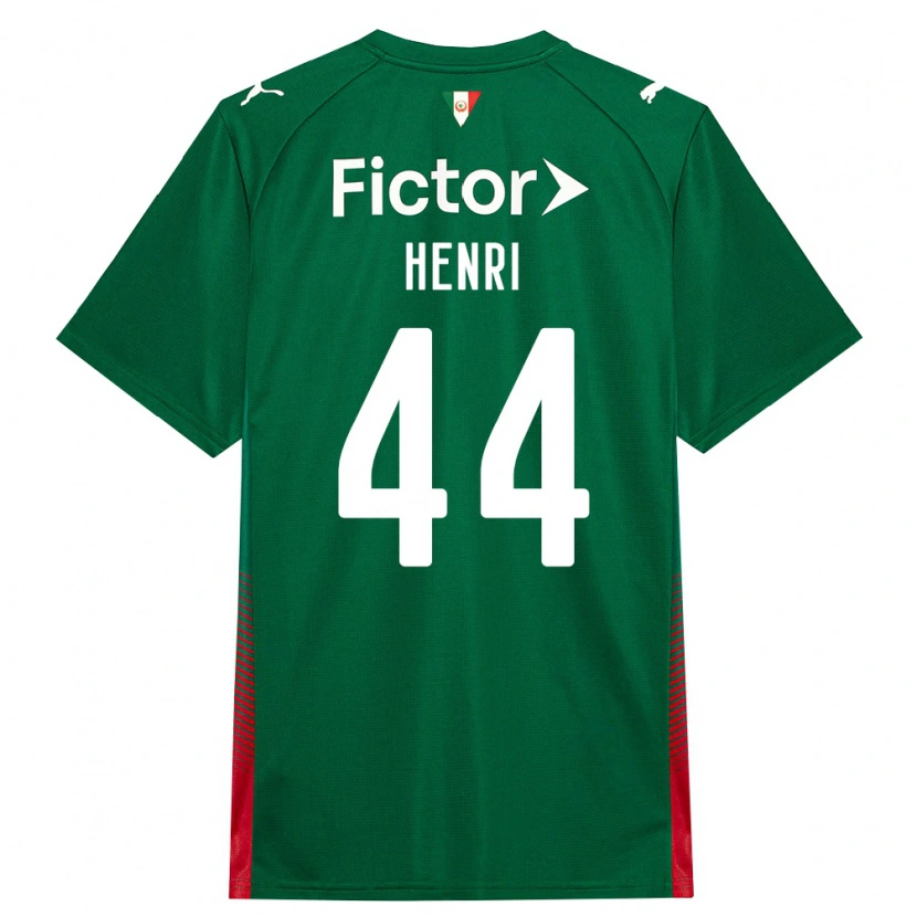 DanxenキッズHenri#44緑赤白ホームシャツ2026/27ジャージーユニフォーム