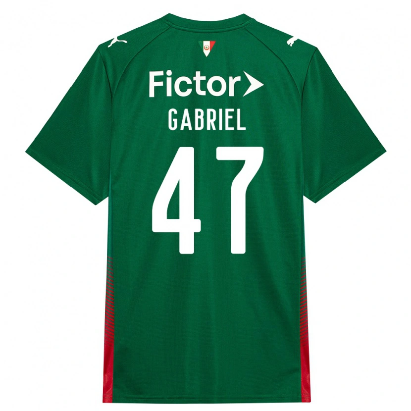 DanxenキッズVictor Gabriel#47緑赤白ホームシャツ2026/27ジャージーユニフォーム