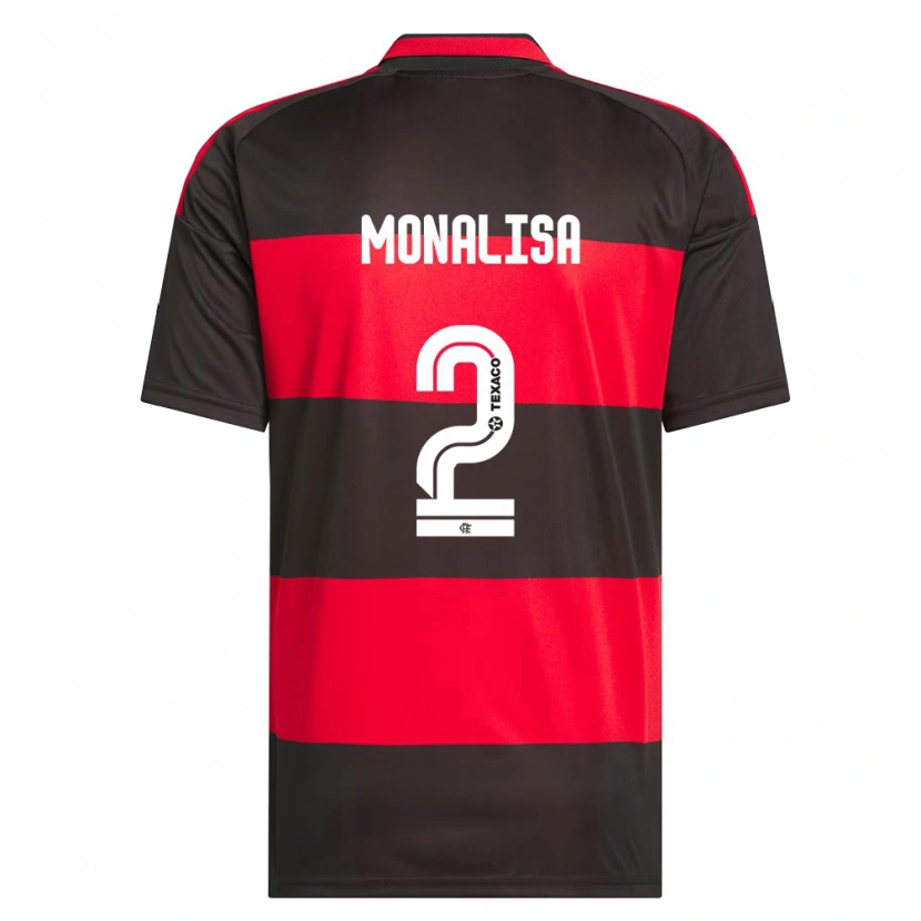DanxenキッズMonalisa#2赤黒白ホームシャツ2026/27ジャージーユニフォーム