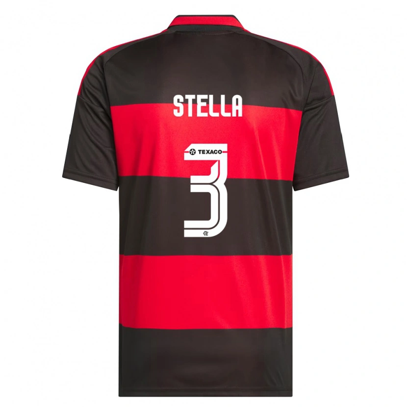 DanxenキッズStella#3赤黒白ホームシャツ2026/27ジャージーユニフォーム