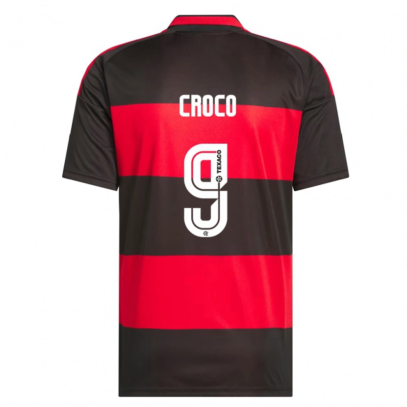 DanxenキッズGabi Croco#9赤黒白ホームシャツ2026/27ジャージーユニフォーム