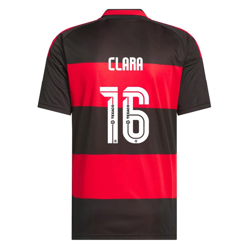 DanxenキッズAna Clara#16赤黒白ホームシャツ2026/27ジャージーユニフォーム