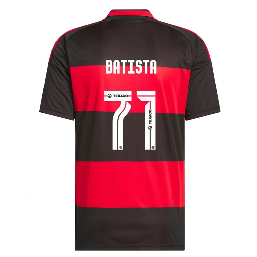 DanxenキッズPedro Batista#71赤黒白ホームシャツ2026/27ジャージーユニフォーム