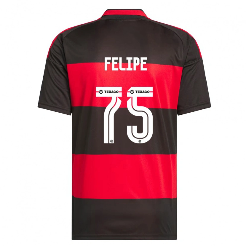 Danxenキッズルイス・フェリペ・ラモス・マルチ#75赤黒白ホームシャツ2026/27ジャージーユニフォーム