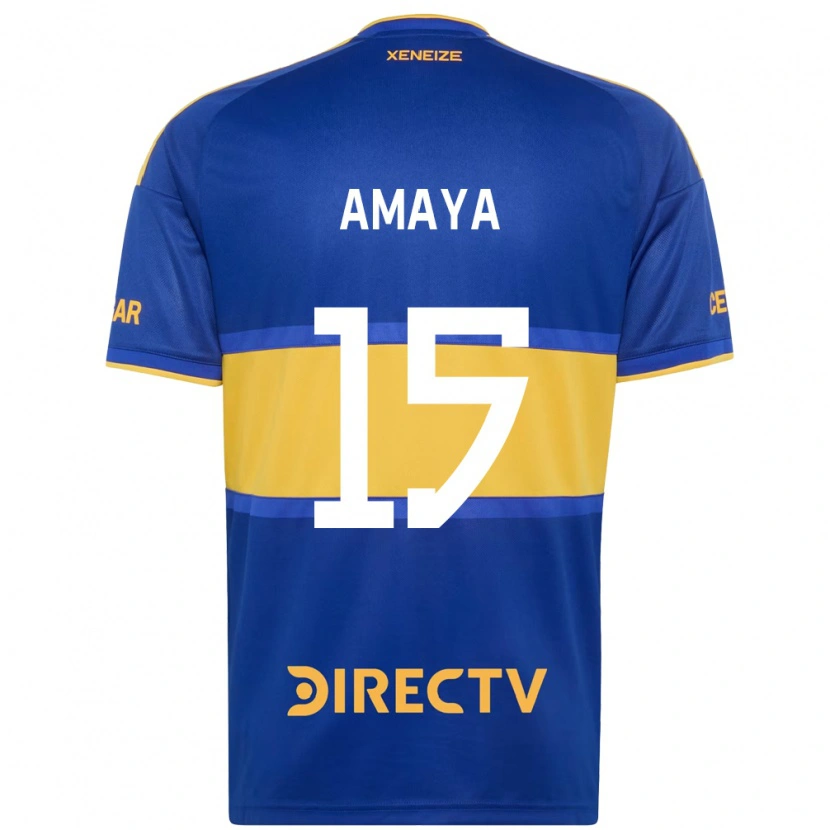 DanxenキッズFacundo Amaya#15ロイヤルブルー黄ホームシャツ2026/27ジャージーユニフォーム