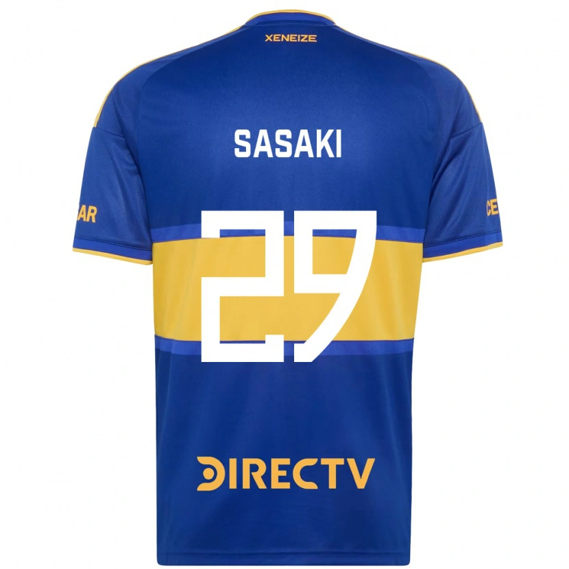DanxenキッズYuria Sasaki#29ロイヤルブルー黄ホームシャツ2026/27ジャージーユニフォーム