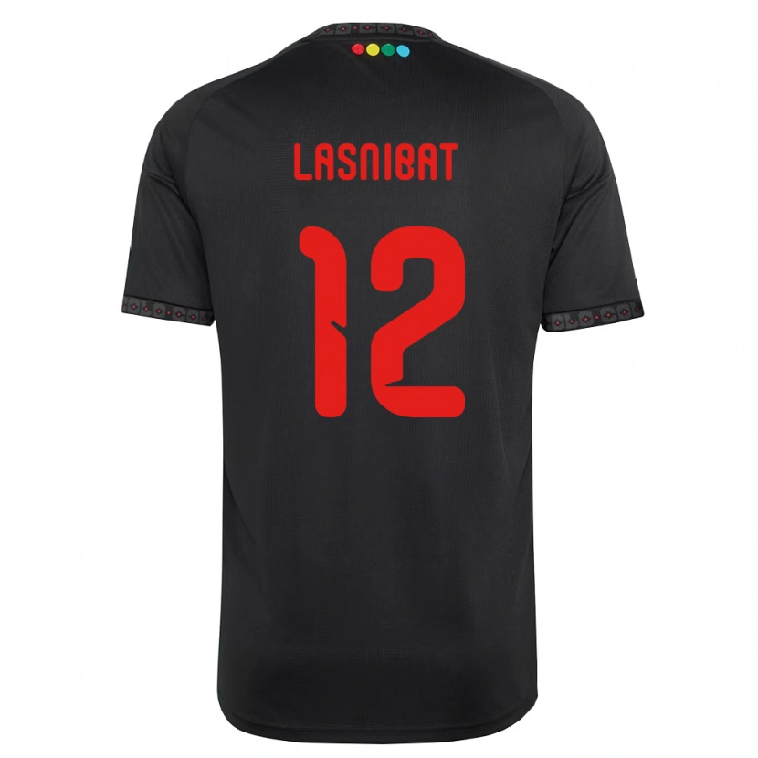 DanxenキッズPablo Lasnibat#12黒赤アウェイシャツ2026/27ジャージーユニフォーム