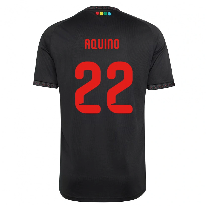 Danxenキッズクラウディオ・アキーノ#22黒赤アウェイシャツ2026/27ジャージーユニフォーム