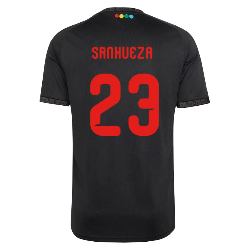 Danxenキッズニコル・サンフエザ#23黒赤アウェイシャツ2026/27ジャージーユニフォーム