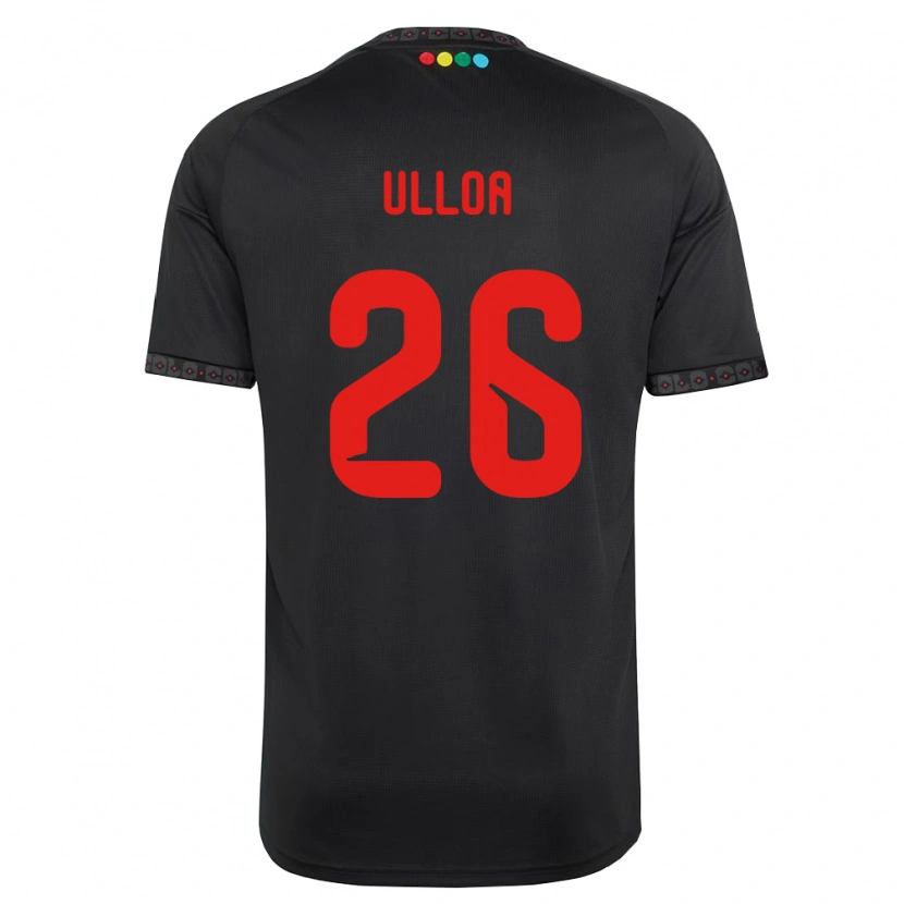 DanxenキッズDiego Ulloa#26黒赤アウェイシャツ2026/27ジャージーユニフォーム