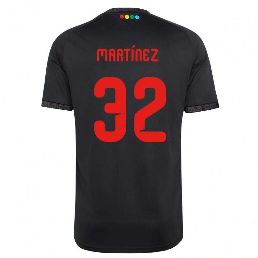 DanxenキッズVicente Martínez#32黒赤アウェイシャツ2026/27ジャージーユニフォーム