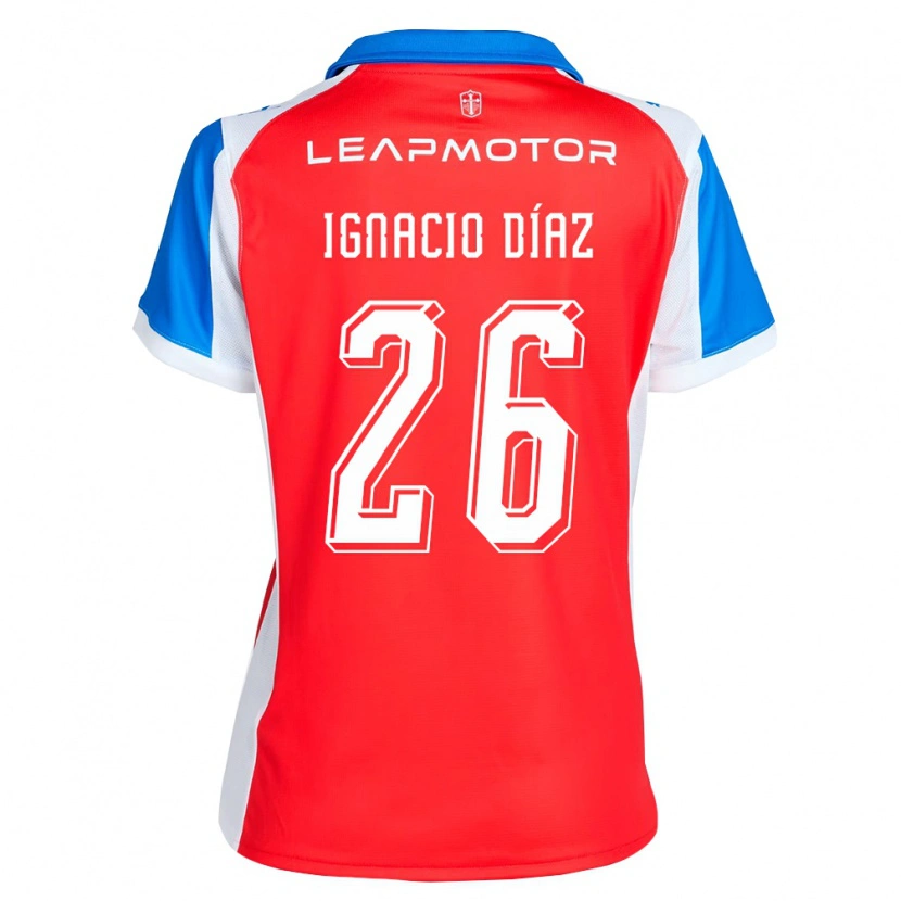 DanxenキッズJuan Ignacio Díaz#26赤青アウェイシャツ2026/27ジャージーユニフォーム