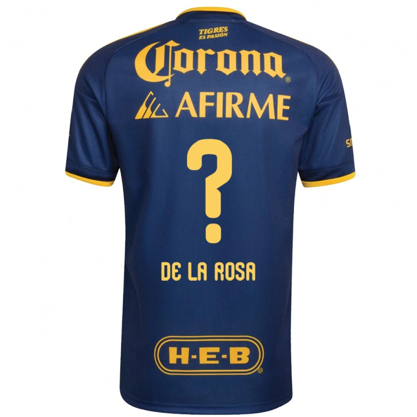 DanxenキッズLuis De La Rosa#0ロイヤルブルー黄アウェイシャツ2026/27ジャージーユニフォーム