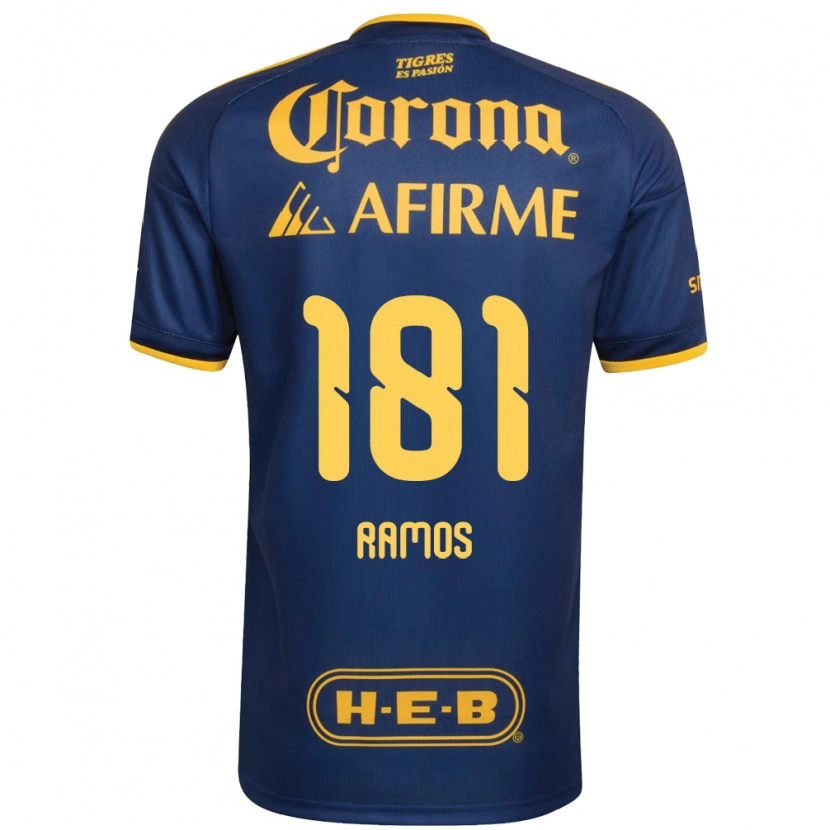 DanxenキッズAnthony Ramos#181ロイヤルブルー黄アウェイシャツ2026/27ジャージーユニフォーム