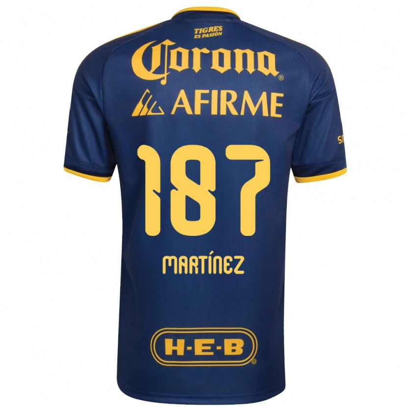 DanxenキッズEmilio Martínez#187ロイヤルブルー黄アウェイシャツ2026/27ジャージーユニフォーム