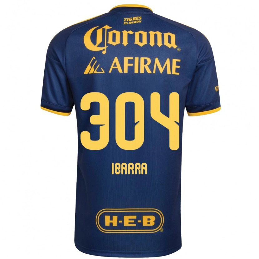DanxenキッズLuis Ibarra#304ロイヤルブルー黄アウェイシャツ2026/27ジャージーユニフォーム