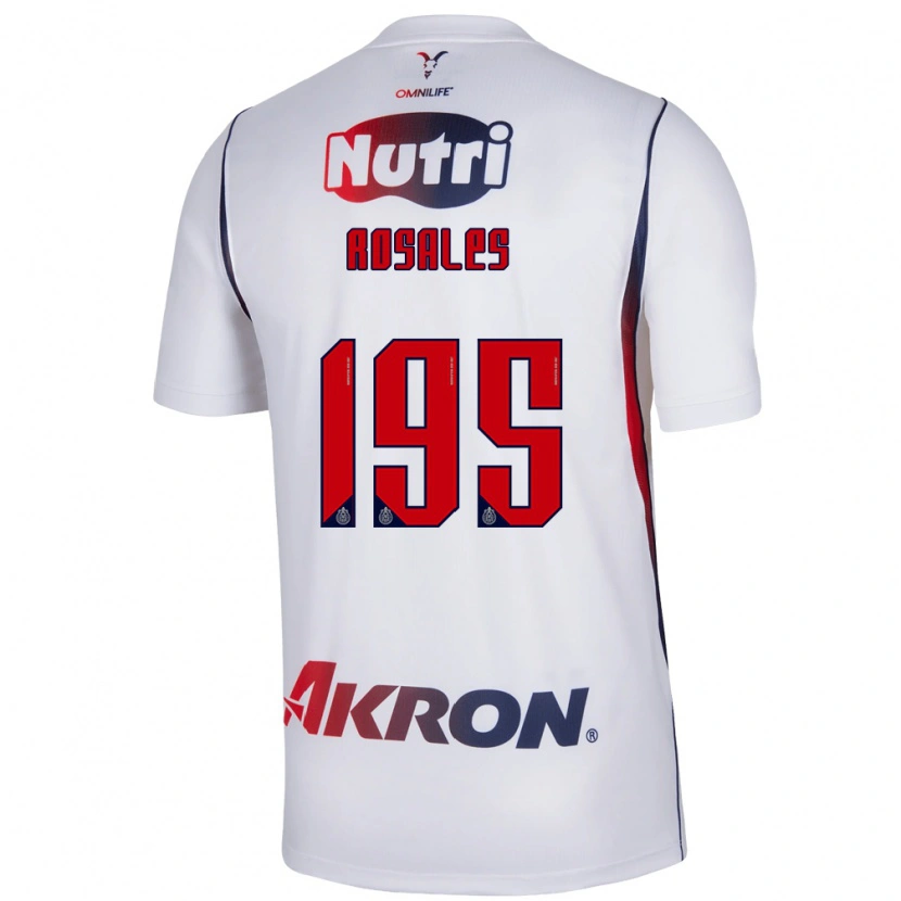 Danxenキッズディエゴ・ロザレス#195白赤紺アウェイシャツ2026/27ジャージーユニフォーム